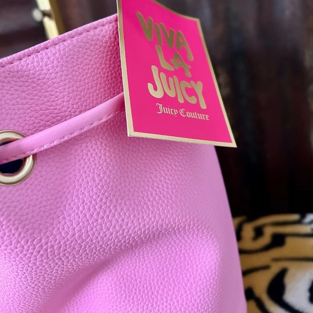 NWT- Juicy Couture Viva La Juicy Pink Bucket Bag